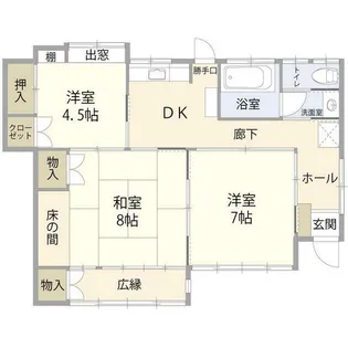 神奈川県平塚市東八幡1【一戸建】の間取り