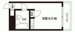 サンシティー荒江【4階】の間取り