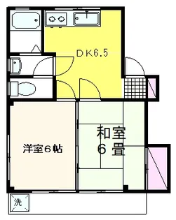 ハイツ田中【1階】の間取り