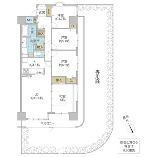 シャルマンコーポ土浦【1階】の間取り