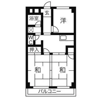 ドミール英(ドミールハナブサ)【2階】の間取り