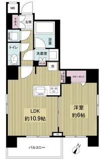 東京都荒川区西日暮里1【マンション】の間取り