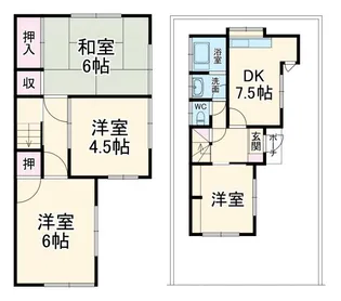 千葉県佐倉市生谷【一戸建】の間取り