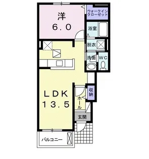 サンシャイン スリー【1階】の間取り
