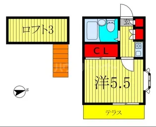 レオパレスARTS【1階】の間取り