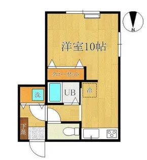 1Rの間取り画像