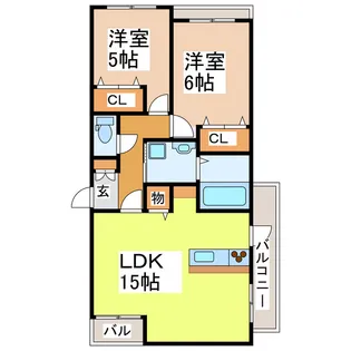 祐晋マンション【3階】の間取り