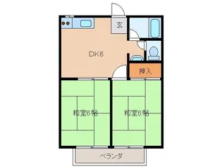 ハイツフォレスタ【1階】の間取り