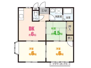 エルディム竹内【1階】の間取り