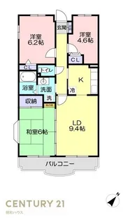 シャルム栄和【5階】の間取り