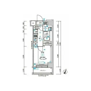 1Kの間取り画像