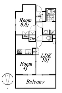 東京都墨田区太平4【マンション】の間取り