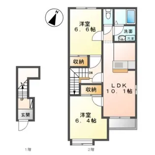アイ・ハピネス【2階】の間取り
