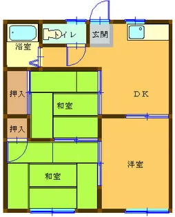 大堤コーポ【1階】の間取り