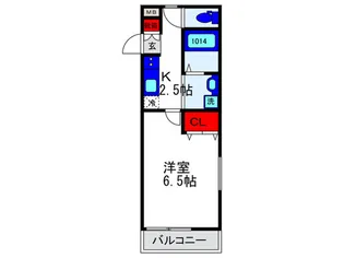 グランベル豊中【3階】の間取り