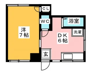 アーバンホームB【1階】の間取り