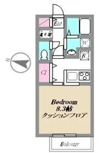 エルメゾン ユウ【1階】の間取り