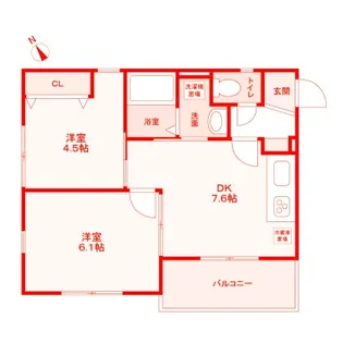 B-Flat【3階】の間取り
