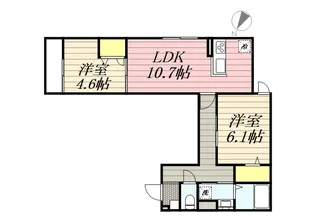 東京都練馬区西大泉3【アパート】の間取り