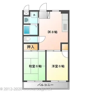 セジュール ド ミワ弐番館【1階】の間取り