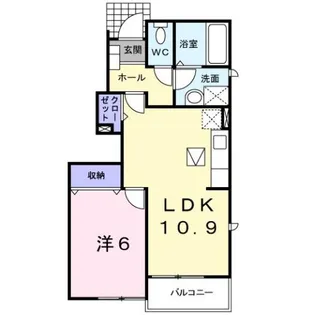 秋田県大仙市大曲日の出町1【アパート】の間取り