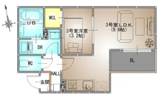 REGALEST 南高前【3階】の間取り