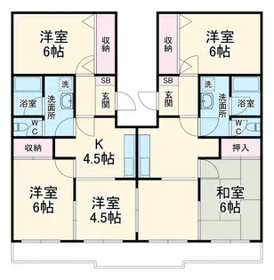 グリーンヒル藤が丘C【3階】の間取り