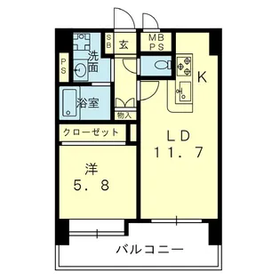Square11【8階】の間取り
