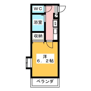 スカイパレス中村II【1階】の間取り