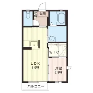 シャーメゾン大寛【1階】の間取り