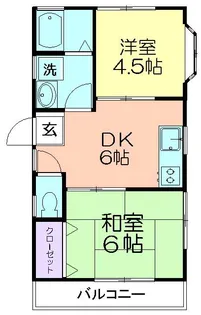 グリーンフィールド【2階】の間取り