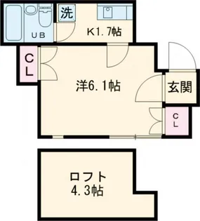 カーサ川口【2階】の間取り