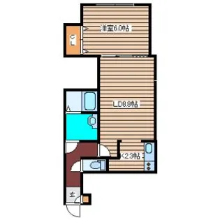 GroveAvenue壱番館【1階】の間取り