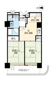 UR武庫川【17階】の間取り