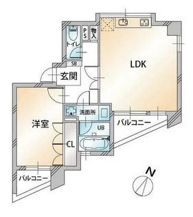 サンコーレジデンス千駄ヶ谷【7階】の間取り