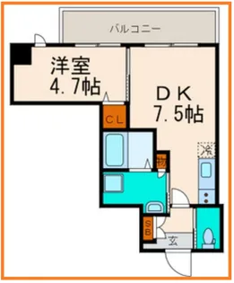 メゾンTADO【7階】の間取り