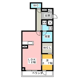 フロイデスプリング【2階】の間取り