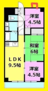 リベルコート【3階】の間取り