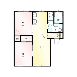 フォンティーヌオコノギ【2階】の間取り