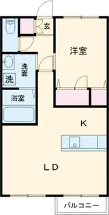 パインクレスト7【1階】の間取り