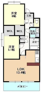 愛知県名古屋市守山区喜多山2【マンション】の間取り