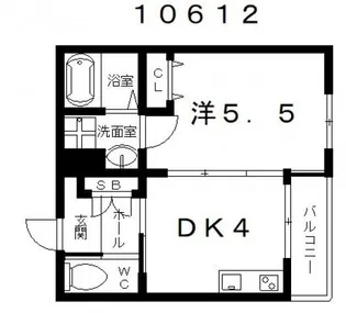 Liberty大井【2階】の間取り