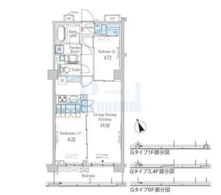 パークアクシス駒込HILLTOP【5階】の間取り