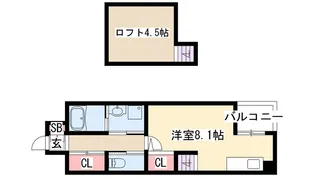 ワイズ東別院【6階】の間取り