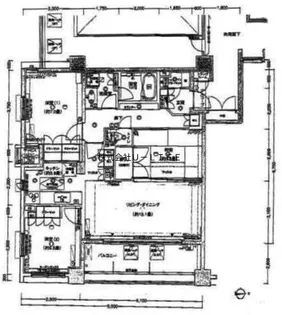 神奈川県横浜市中区本牧原【マンション】の間取り