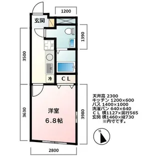 ジョワ西大井【2階】の間取り