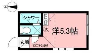 ユナイト小倉ロベルティーノ【1階】の間取り