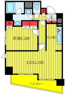 エスティメゾン赤羽【9階】の間取り