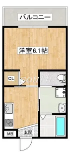 エム・ステージ勝山II【3階】の間取り