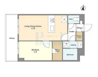 メゾンドオンディーヌ【3階】の間取り